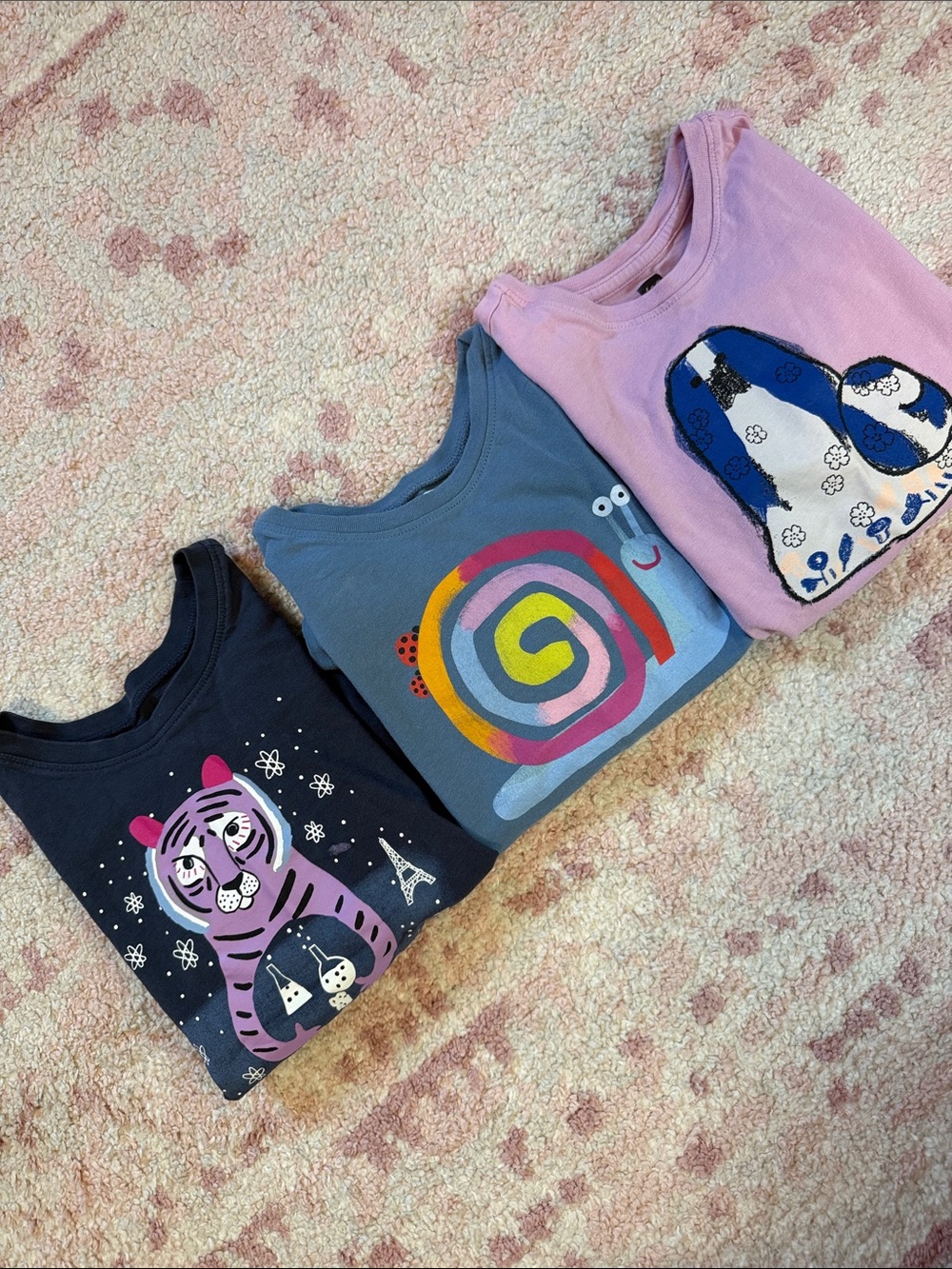 Tea Collection Bundle Graphic Long-Sleeve Tees - Size 4